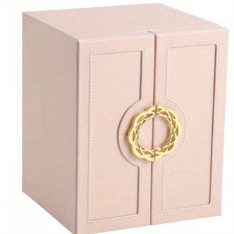 Suitable for Spring, Summer, Autumn and Winter Four Seasons 2025 Upgraded New Five-Layer Double-Opening Large Jewelry Box, Desktop Jewelry Classification Organizer Storage Box with Large Capacity Necklace Storage Box