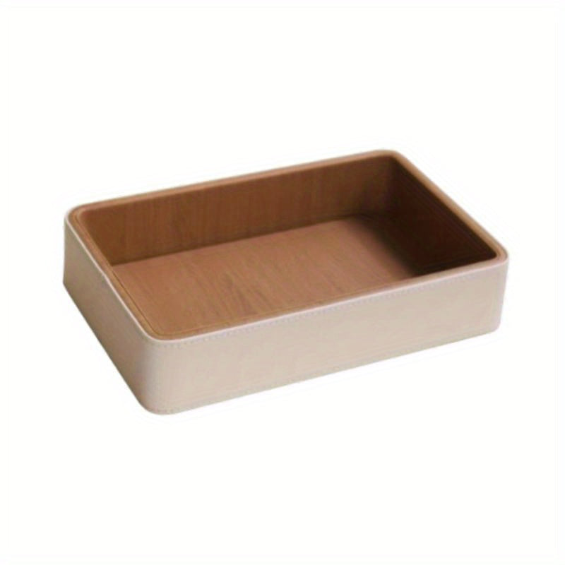 Mint Green Faux Leather Key Organizer Box, Multi-Compartment Desktop Storage for Cosmetics, Jewelry & Accessories, Elegant Home Office Decor, Desk Organizer | Minimalist Design | Sleek Appearance, Jewelry Boxes