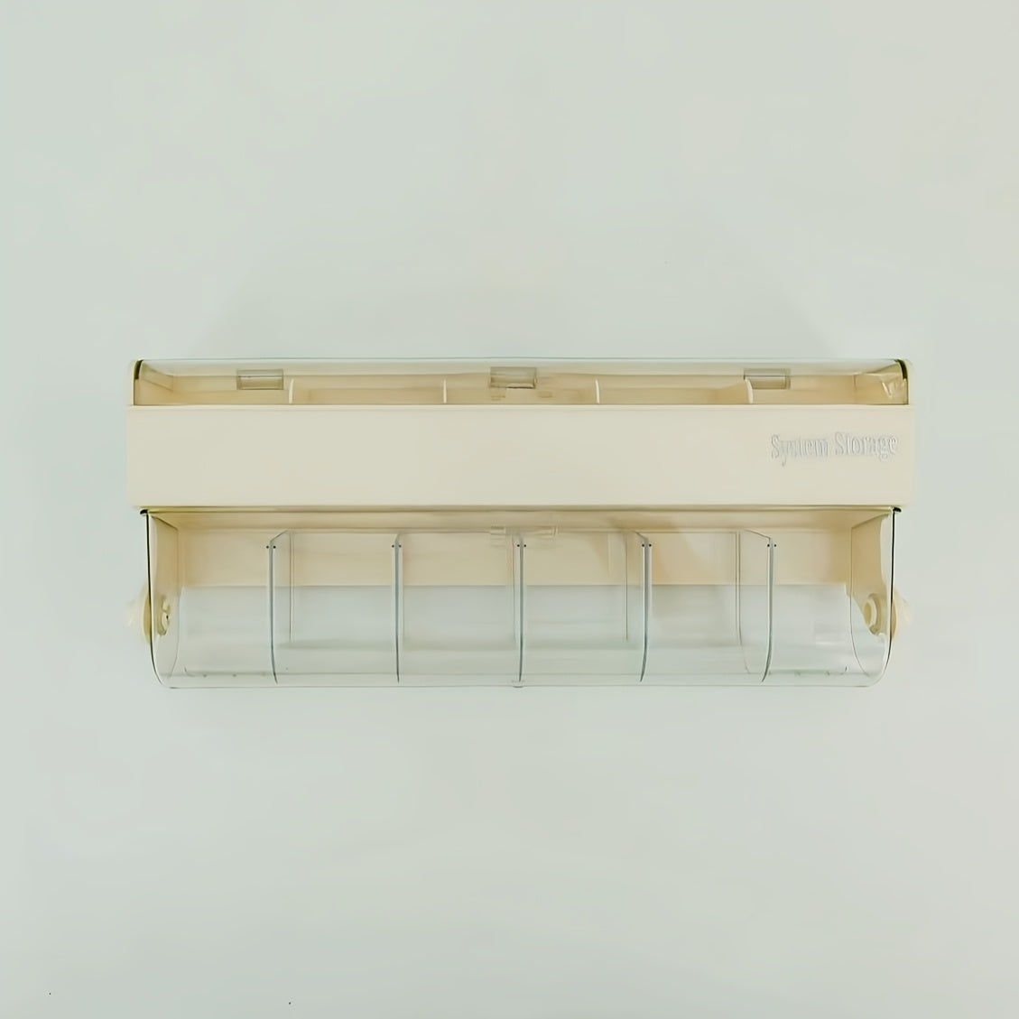 Fashionable Beige Hair Accessory Storage Box - Multi-layer Dustproof and Waterproof Storage Box, Suitable for Jewelry, Headbands, Clips, etc. - Wall-mounted, No Drilling Required, Jewelry Box, Jewelry Boxes