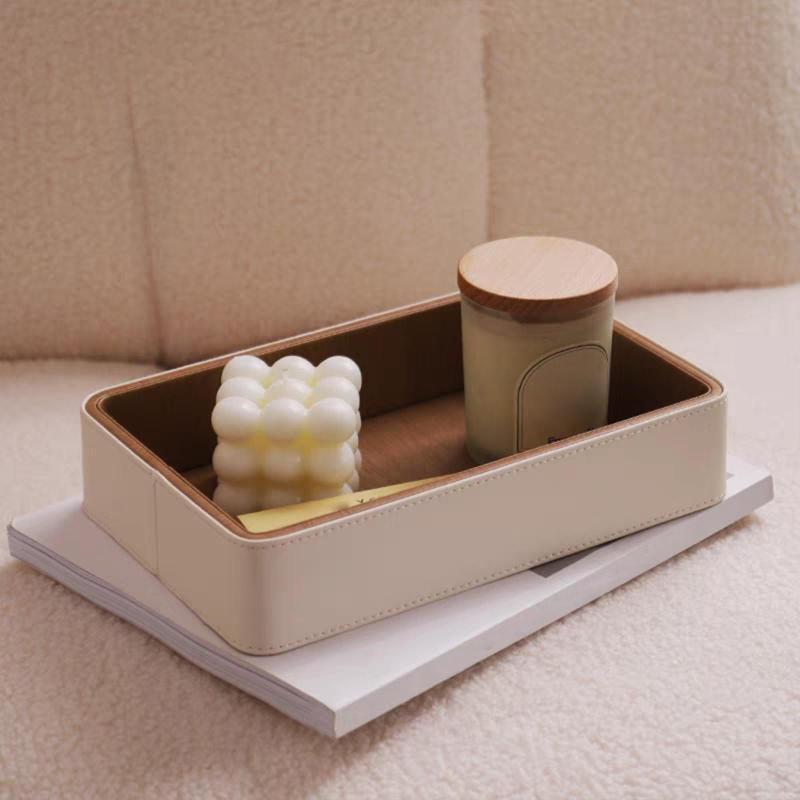 Mint Green Faux Leather Key Organizer Box, Multi-Compartment Desktop Storage for Cosmetics, Jewelry & Accessories, Elegant Home Office Decor, Desk Organizer | Minimalist Design | Sleek Appearance, Jewelry Boxes